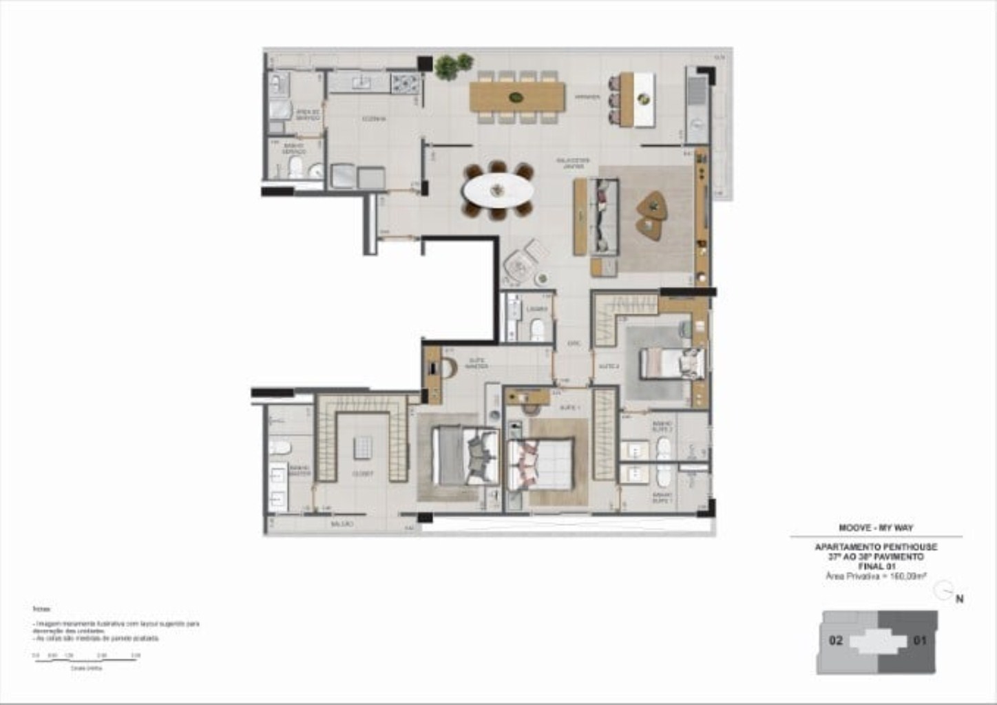 Apartamento à venda com 2 quartos, 152m² - Foto 78