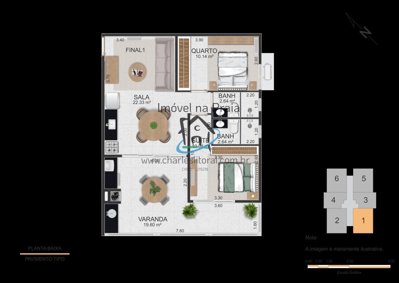 Apartamento à venda com 2 quartos, 76m² - Foto 13