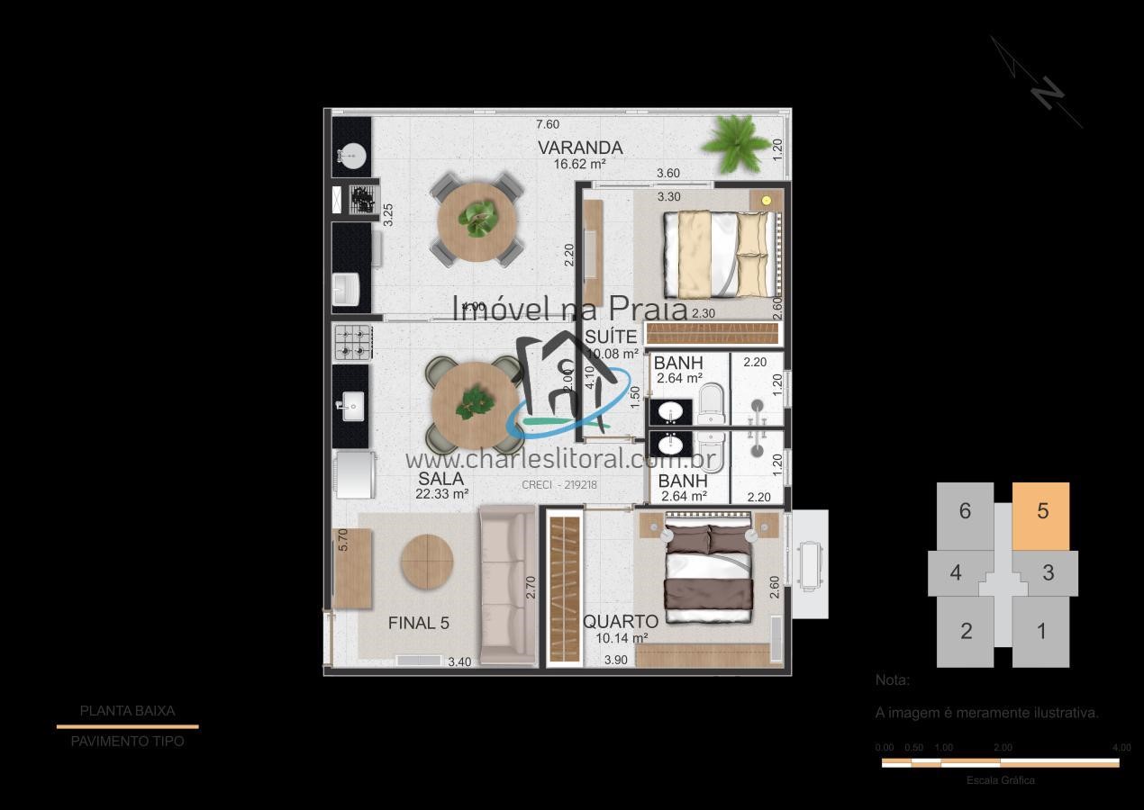 Apartamento à venda com 2 quartos, 76m² - Foto 20